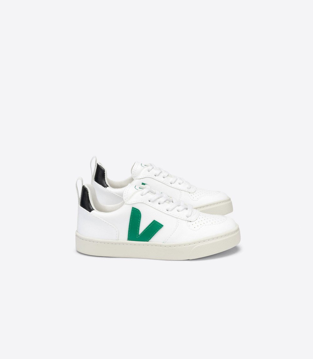 Veja Sneakers Kids - V-10 Lace Cwl - White - 2053HDBZN